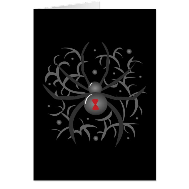 Schwarze Witwe-Spinne (Vorne)