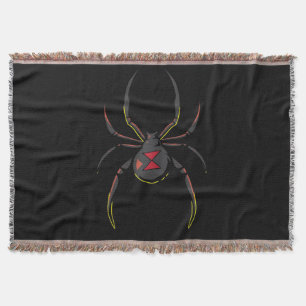 Schwarze Witwe Spinne Geschenk   Spinne Liebhaber Decke