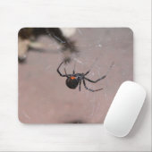Schwarze Witwen-Mausunterlage Mousepad (Mit Mouse)