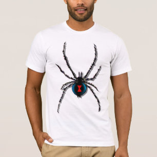 Schwarze Witwen-Spinne beschattete T - Shirt