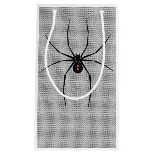 Schwarze Witwen-Spinnen-Geschenk-Tasche Kleine Geschenktüte (Vorderseite)