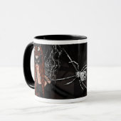 Schwarze Witwen-Tasse Tasse (Vorderseite Links)