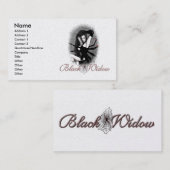 Schwarze Witwen-Visitenkarten Visitenkarte (Vorne/Hinten)