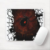 Schwarze Witwenspinne Gothic Farbe Spritzflecken N Mousepad (Mit Mouse)