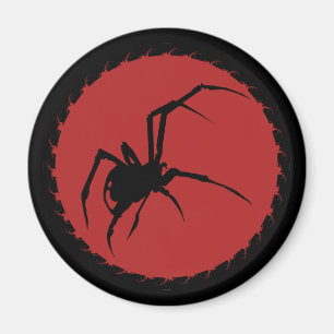 Schwarze Witzspinne Magnet