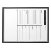 Schwarze Woche zu tun Liste Notizblock (Vorderseite)