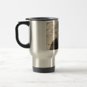 Schwarze Wolf-Reise/Pendler-Tasse Reisebecher (Links)