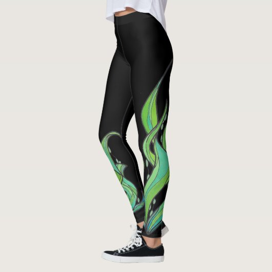 Schwarze Wreckleaf Leggings (Links)