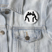 schwarze Wrestlingsportikone Button (Beispiel)