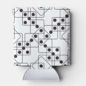 Schwarze Würfel Dosenkühler (Rückseite)