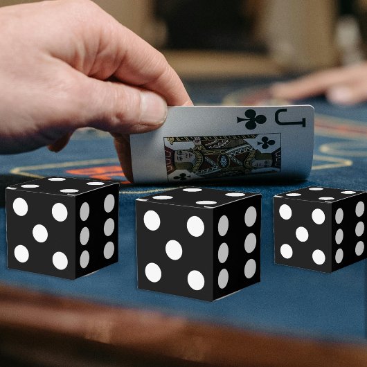 Schwarze Würfel Geschenkschachtel