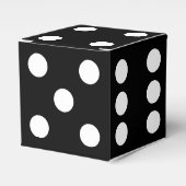 Schwarze Würfel Geschenkschachtel (Vorderseite)