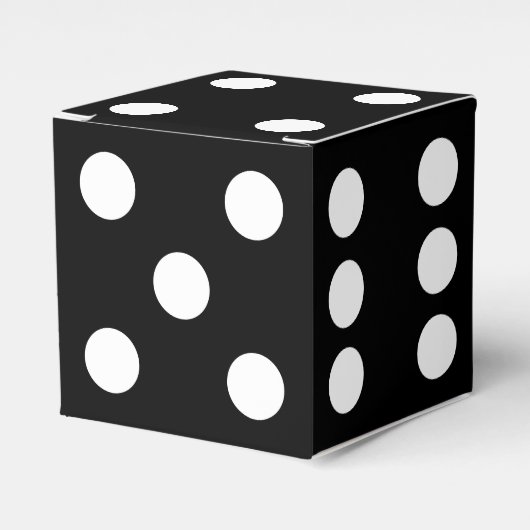 Schwarze Würfel Geschenkschachtel (Vorderseite)