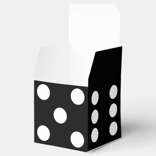 Schwarze Würfel Geschenkschachtel (Geöffnet)