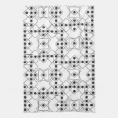 Schwarze Würfel Handtuch (Vertikal)