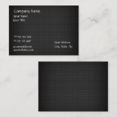 Schwarze Würfel-Visitenkarten Visitenkarte (Vorne/Hinten)