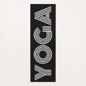Schwarze Yogamat mit coolem Design Yogamatte (Vorderseite)
