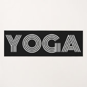 Schwarze Yogamat mit coolem Design Yogamatte (Vorderseite (Horizontal))