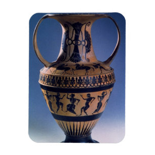Schwarze Zahl Amphora des Dachbodens, der Tänzer, Magnet