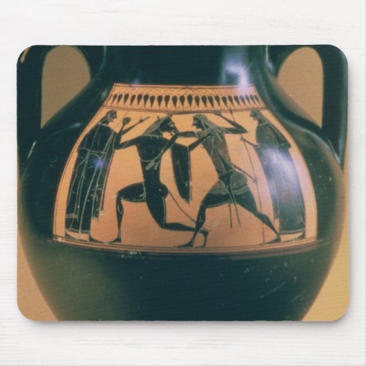 Schwarze Zahl Amphora des Dachbodens, der Theseus Mousepad (Vorne)