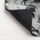 Schwarze Zahl Hydra des Dachbodens Mousepad (Ecke)