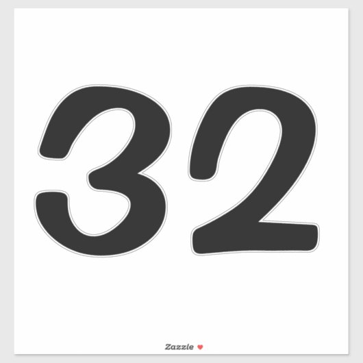 Schwarze Zahlen Aufkleber Hausnummer / Mülltonne (Blatt)