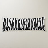 Schwarze Zebra Seitenschläferkissen (Rückseite)
