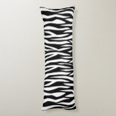 Schwarze Zebra Seitenschläferkissen (Rückseite (Vertikal))