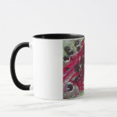 Schwarze Zellblasen Abstrakt Art Tasse (Links)