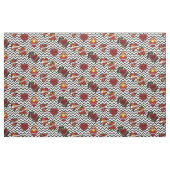 Schwarze Zickzack Mama Tattoo Fabric Stoff (Fat Quarter (45,7 x 55,9 cm))