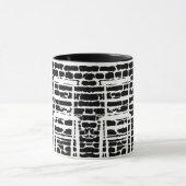 Schwarze Ziegelstein-Tasse Tasse (Zentrum)
