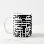 Schwarze Ziegelstein-Tasse Tasse (Links)