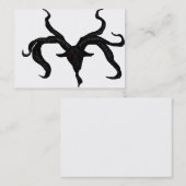 Schwarze Ziegen-Dämon-Visitenkarte Visitenkarte (Vorne/Hinten)