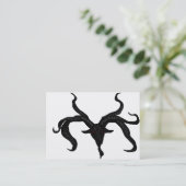 Schwarze Ziegen-Dämon-Visitenkarte Visitenkarte (Stehend Vorderseite)