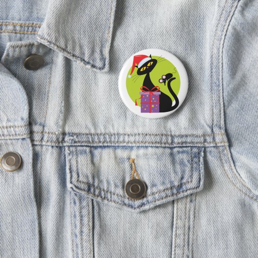 Schwarze Ziegenmäuse der 1950er Jahre Button (Beispiel)