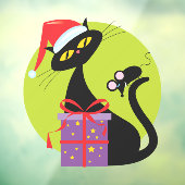 Schwarze Ziegenmäuse der 1950er Jahre Fensteraufkleber (Blatt 3)