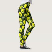schwarze Zitronen Leggings (Rechts)