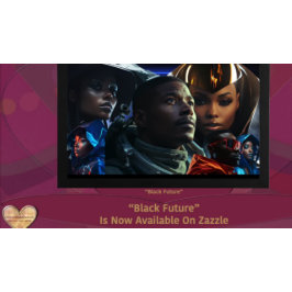 Schwarze Zukunft Mitteilungskarte