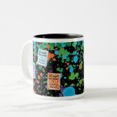 Schwarze Zwei-Ton Tasse (Vorderseite Links)