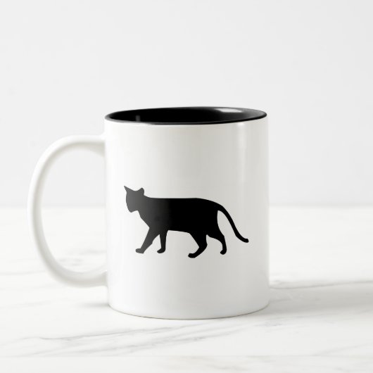 Schwarze Zweifarbige Tasse (Links)