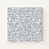 Schwarze Zweige Notizblock (Rückseite)