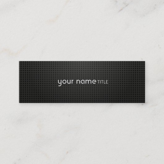 Schwarzen Kühlergrill Mini Visitenkarte (Vorderseite)