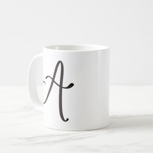 Schwärzen Sie "a-" Tasse (Vorderseite Links)