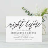 Schwärzen Sie die Nacht vor Einladung (Stehend Vorderseite)