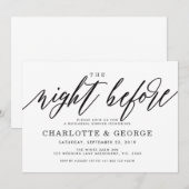 Schwärzen Sie die Nacht vor Einladung (Vorne/Hinten)