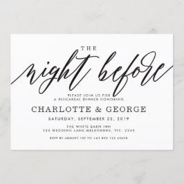 Schwärzen Sie die Nacht vor Einladung