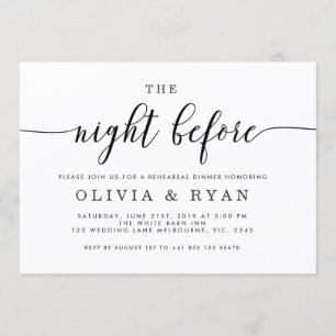 Schwärzen Sie die Nacht vor Einladung