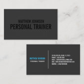 Schwärzen Sie heraus Visitenkarten des Trainer-| Visitenkarte (Vorne/Hinten)
