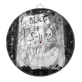 schwärzen Sie solch eine glückliche Farbe Dartscheibe (vorne)