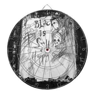 schwärzen Sie solch eine glückliche Farbe Dartscheibe